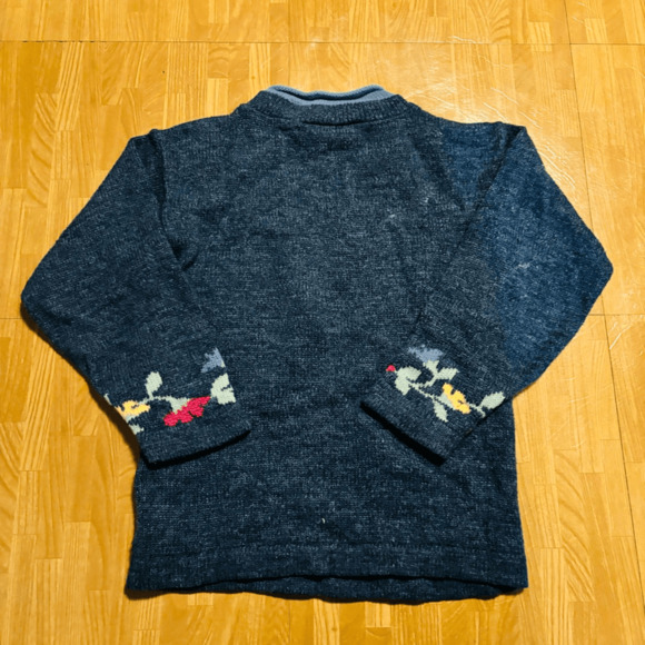 Jet Set Girls 6X Floral Knit Sweater Vintage Style - Picture 4 of 5